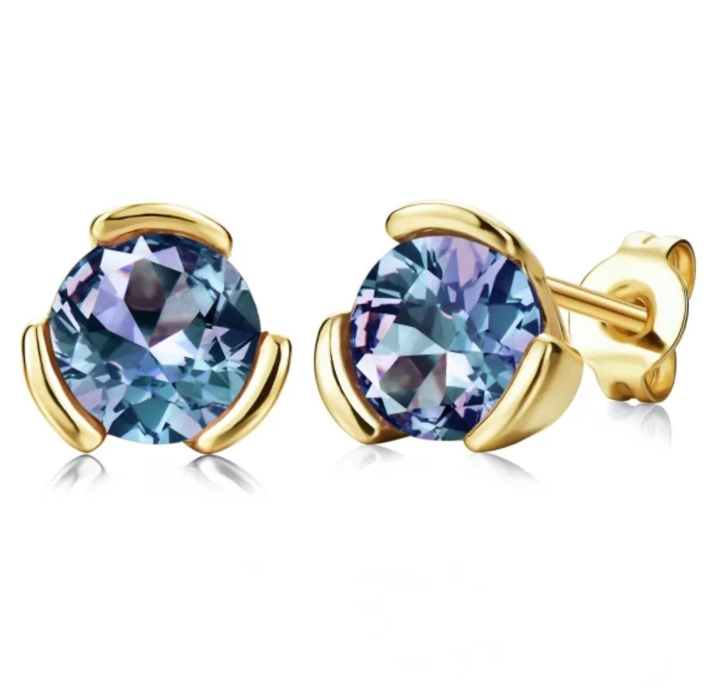 Alexandrite Stud Earrings