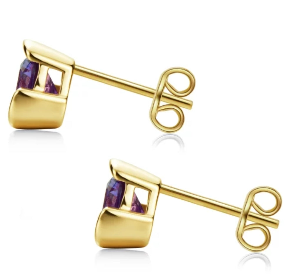 Alexandrite Stud Earrings