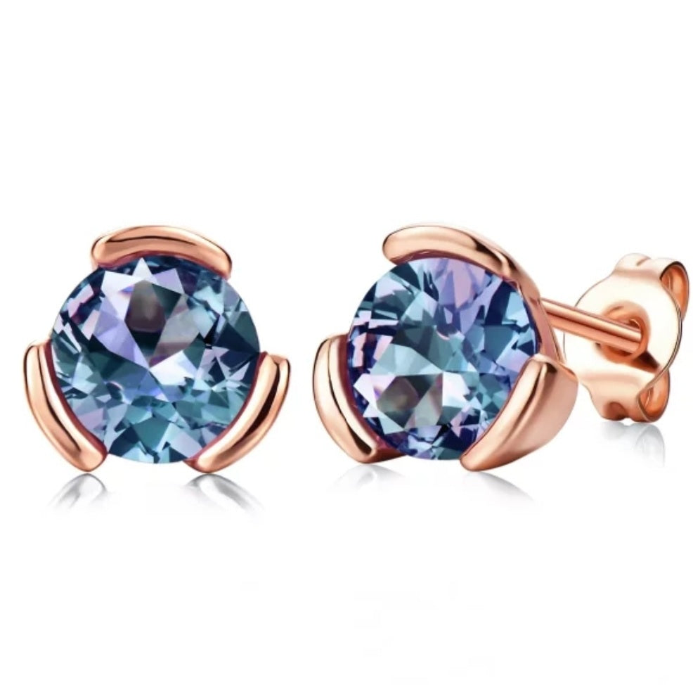 Alexandrite Stud Earrings